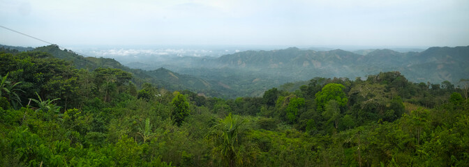 Naklejka na ściany i meble panorama of colombians mountains