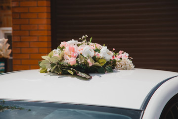 wedding bouquet on the table