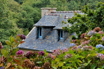 Architecture typique de Bretagne. France