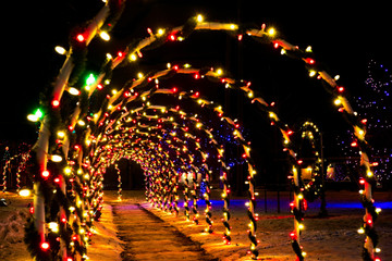 Tunnel of lights