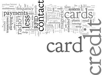 Contact Less Payment With Credit Cards