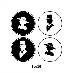 Restroom ,Toilet icon. Male and female WC icon