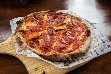 pizza on the table