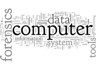 Obraz premium computer forensics tools