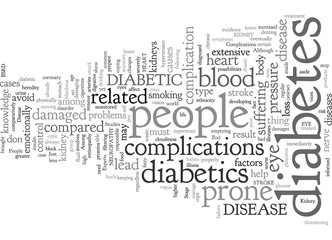 Fototapeta na wymiar complications of diabetes