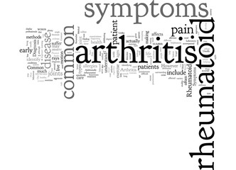 Common Symptoms for Rheumatoid Arthritis
