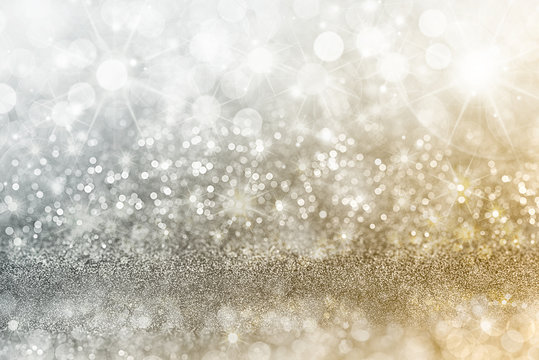 Silver and Gold Christmas background