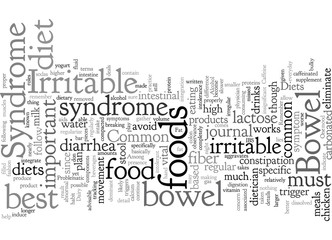 Fototapeta premium Common Diets for Irritable Bowel Syndrome