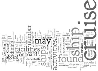 Common Cruise Ship Amenities