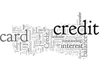 Common Credit Card Terms