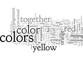 Color Determines The Tone Of Your Flowers Arrangements