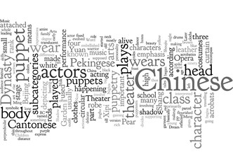 Chinese Theater Arts