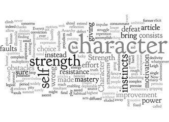 Character Revealed Character How To Strengthen It