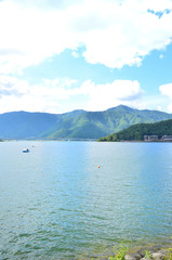 河口湖 山梨県南都留郡富士河口湖町の風景