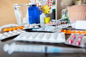 Group of medicines randomly ordered