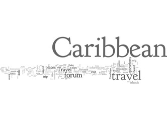 Obraz premium Caribbean Travel Forum