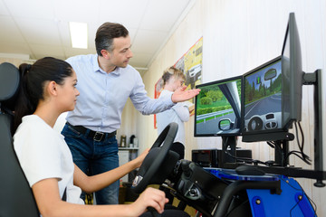 trainee do a test drive