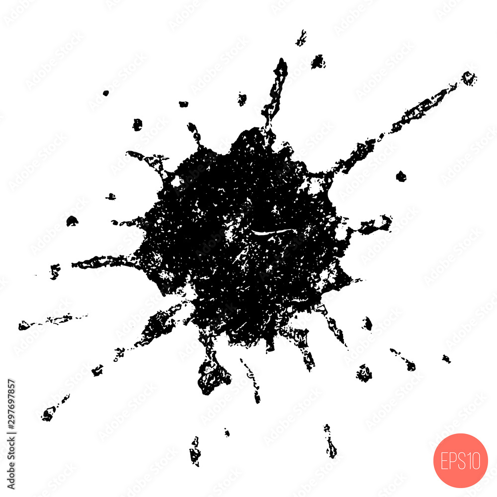 Poster abstract realistic watercolor blot. artistic vector design elements with splashes. vector illustrati