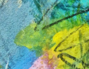 Fototapeta premium Original abstract painting at canvas. Mixed media pattern. Hand drawn art background.