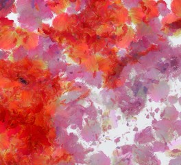 Fototapeta premium Original abstract painting at canvas. Mixed media pattern. Hand drawn art background.