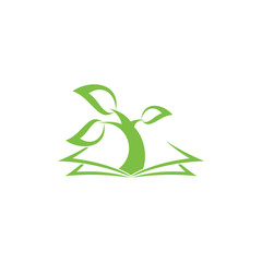 tree book biology lesson symbol vector