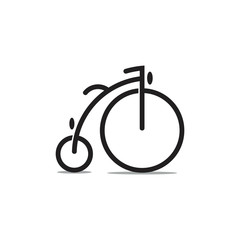 bike old fashion symbol decoration vector