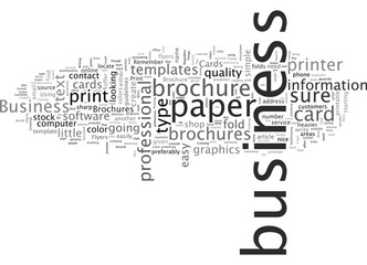 Can I Write and Print My Own Business Brochures and Business Cards