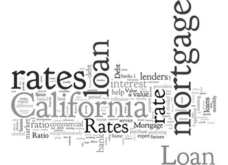 Obraz premium California Loan Rates