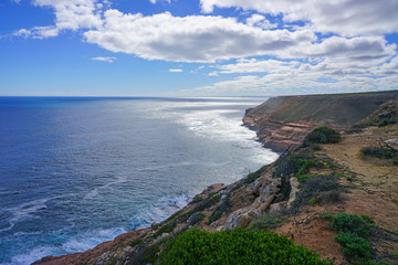 Naklejka premium View of the coastal cliffs Kalbarri National Park in the Mid West region of Western Australia.