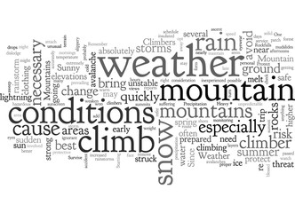 BWM weather in the mountains