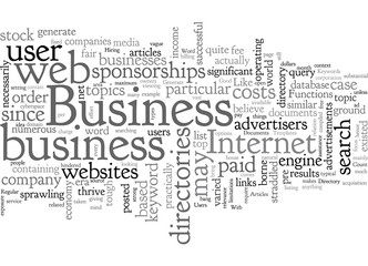 Fototapeta na wymiar Business Web Directories Generate Good Business