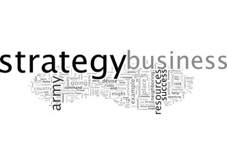 Obraz premium Business Success Tip The Strategy of No Strategy