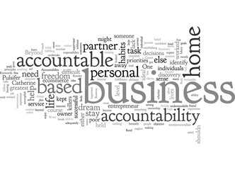 Fototapeta premium Business Accountability At Home
