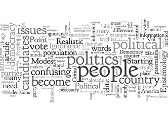 Fototapeta premium Burgers Fries And Ignorant Politics Does Democracy Need An Overhaul