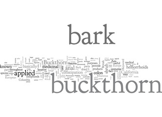Buckthorn bark