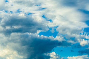 Abstract background of beautiful dramatic clouds on the sky.