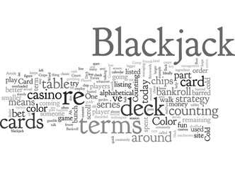 Blackjack Terms Part One