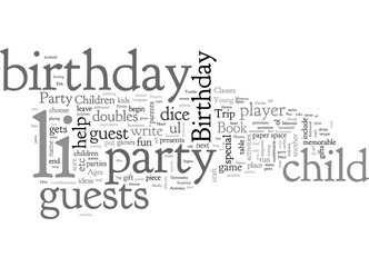 Obraz premium Birthday Party Ideas for Children Ages