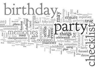 Birthday Party Checklist Simple Tips And Advice To Help You