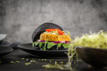 Tasty grilled veggie burgers