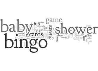 Fototapeta premium Bingo Baby Shower