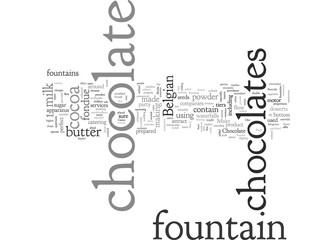 belgian chocolate fondue fountain