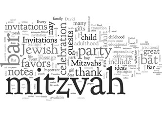 Fototapeta premium Bar Mitzvah Invitations Mazel Tov