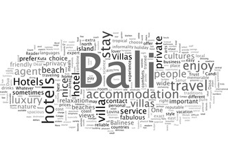 Bali Hotels Or Bali Villas