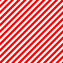 Christmas Candy Cane Stripes Seamless Vector Pattern in Red and White. Popular Winter Holiday Backdrop. Even Width Stripes. Diagonal Lines Background. Repeating Tile Swatch Included.