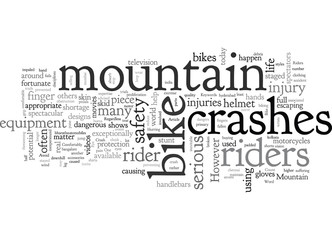 Fototapeta premium Avoid Mountain Bike Crash
