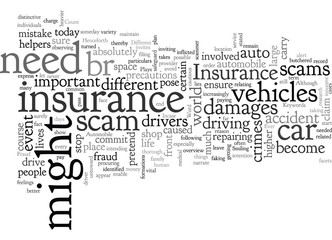 Fototapeta na wymiar Auto Insurance Fraud