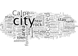 Attractions In Calpe Spain