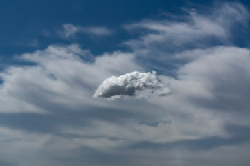 lonely cloud blue sky