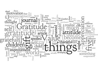 Fototapeta premium Attitudes and Gratitude